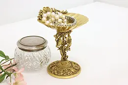 Gold Plated Vintage Shell Jewelry or Soap Stand, Matson #48903