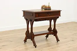 Victorian Eastlake Antique Sewing Stand & Desk, Blake #49163