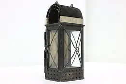 German Antique Iron Fireman or Miner Candle Lantern, Lieb #50524