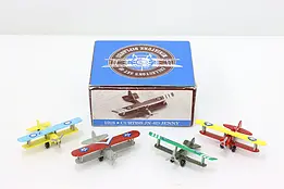 Reader's Digest Set of 4 Vintage Miniature Biplanes #50766