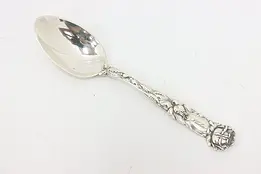 Sterling Silver Antique "Helen 1908" Tea Spoon Signed, Roses #50679
