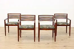 Set of 4 Vintage Midcentury Modern Birch Dining Chairs Knoll #51456