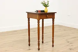 Sheraton Antique Cherry Nightstand, End, Side or Hall Table #51483