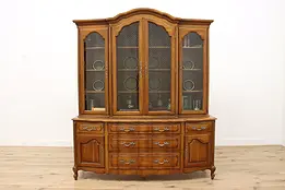 Country French Design Vintage Display Cabinet, Thomasville #51138