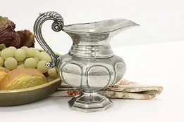 English Antique Pewter Creamer Pitcher, Dixon #51159