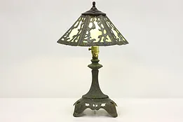 Victorian Design Vintage Stained Glass Shade Desk Lamp #49505