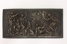 Cast Bronze Vintage Greek Goddess Scene Wall Plaque #51725