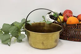 Farmhouse Antique Brass Jam Cauldron, Kettle or Planter #50091