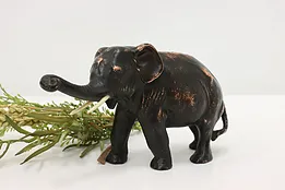 Cast Iron & Copper Vintage Elephant Sculpture #51623