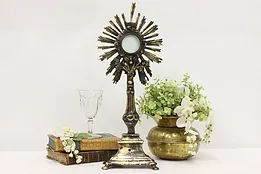 Catholic Vintage Bronze Religious Monstrance for Relic #51083