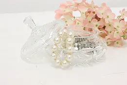 Cut Crystal Vintage Boudoir Dresser or Jewelry Jar #48974