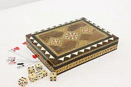 Syrian Inlay Mosaic Vintage Keepsake or Jewelry Box #52159