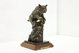 Bronze Vintage "The Wildcat" Sculpture, LeBlanc #51896