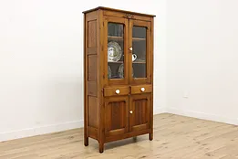 Victorian Farmhouse Antique Kitchen Pie Safe Pantry Cupboard #51917