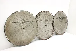 Set of 3 Antique Stella 15.5" Music Box Discs, Hiawatha #52070