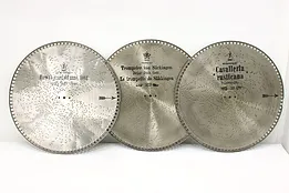 Set of 3 Empress or Mira 15.5" Music Box Discs, Cavalleria #50795