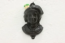 Victorian Antique Cast Iron Woman Toothpick or Match Holder #50391