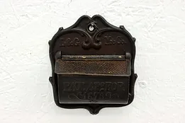 Victorian Antique Cast Iron Wall Hanging Match Holder, L&G #50439