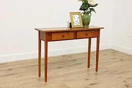 Traditional Vintage Maple & Birch Hall Table or Sofa Console #51900