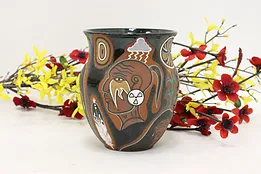 Native American Vintage Hand Painted Pottery Vase Bill Glass #52465