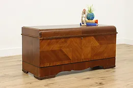 Art Deco Vintage Waterfall Cedar Lined Blanket Chest, Lane #51875