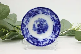 English Antique 1840s Flow Blue Ironstone Dish, Alcock #49658