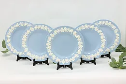 Set of 5 Wedgwood Vintage English Queen's Ware Dinner Plates #49019