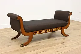 Classical Vintage Hall or Boudoir Upholstered Bench, Kindel #52406