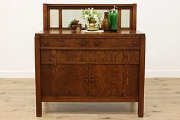 Arts & Crafts Mission Oak Antique Sideboard Server or Buffet #52446