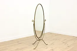 Traditional Wrought Iron Swivel Cheval Dressing Mirror #52325