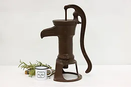 Farmhouse Antique Painted Cast Iron Water Hand Pump, Douglas #47780