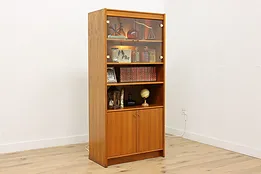 Danish Midcentury Modern Vintage Teak Wall Unit Bookcase #52081