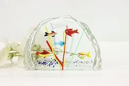 Coral Reef Vintage Blown Art Glass Paperweight Sculpture #49860