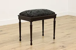 Georgian Design Vintage Upholstered Footstool or Bench #52385