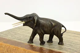 Bronze Vintage Miniature Elephant Sculpture, Germany #51625