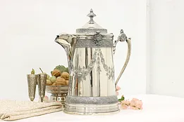 Victorian Antique Silverplate Water Pitcher, Reed & Barton #49061