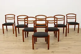 Set of 8 Midcentury Modern Vintage Dining Chairs, Højbjerg #52429