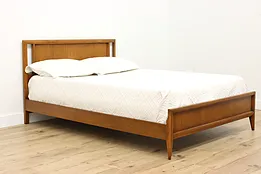 Midcentury Modern 60s Vintage Walnut Full or Double Size Bed #52130