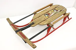 Farmhouse Vintage Mickey Mouse Flexible Flyer Sled, Allen #52749