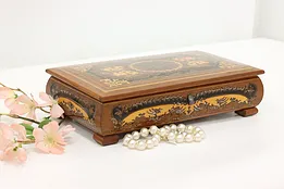 Marquetry Vintage Music & Jewelry Box, Lara's Theme, Mapsa #52448