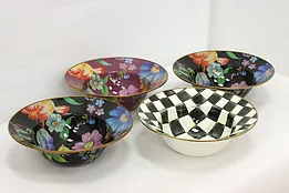 Set of 4 Vintage Enamel 12" Salad or Serving Bowls, Childs #49672