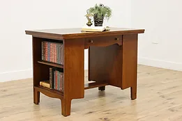 Arts & Crafts Mission Oak Antique Desk & Bookshelves, Kade #52695