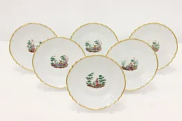 Set of 6 Vintage Italian Porcelain Appetizer Plates, Ginori #48275