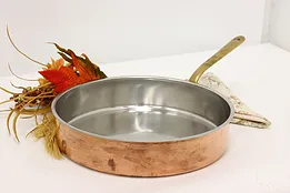 Culinox Farmhouse Vintage Swiss Copper Saute or Frying Pan #51128