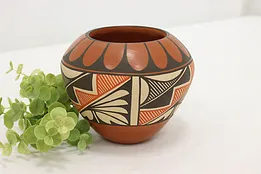 Native American Jemez Pueblo Handmade Pottery Vase, Tosa #51196