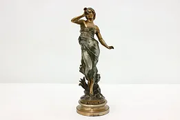 Art Nouveau Antique Greek Daphne Bronze Finish Sculpture #52868