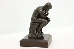 The Thinker Vintage Bronze Sculpture After Rodin, Dustin #52909