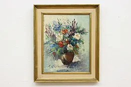 Still Life Flowers Vintage Painting, Viren 26" #52777