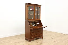 Georgian Vintage Cherry Secretary Desk & Bookcase, Hampshire #53372