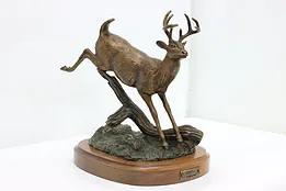 White Tail Deer Bronze Sculpture Vintage Statue, Wagner #53314